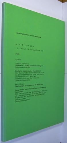 Bild des Verkufers fr Dokumentationsstelle zur NS-Sozialpolitik, Mitteilungen. 1. Jahrgang 1985 Heft 7/8. zum Verkauf von Rotes Antiquariat