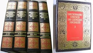 DICCIONARIO UNESCO DE CIENCIAS SOCIALES (4 volúmenes)