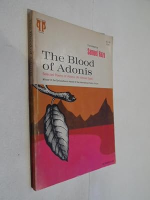 Bild des Verkufers fr The Blood of Adonis Selected Poems zum Verkauf von Daniel Zachariah