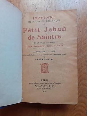 Imagen del vendedor de LE ROMANT DE JEHAN DE PARIS ROY DE FRANCE. Revu pour la premire fois sur deux manuscrits de la fin du quinzime sicle par M. Anatole de Montaiglon. a la venta por Librairie Sainte-Marie