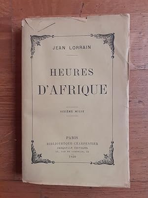 Imagen del vendedor de HEURES D'AFRIQUE. a la venta por Librairie Sainte-Marie