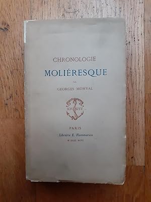 Immagine del venditore per CHRONOLOGIE MOLIRESQUE. venduto da Librairie Sainte-Marie