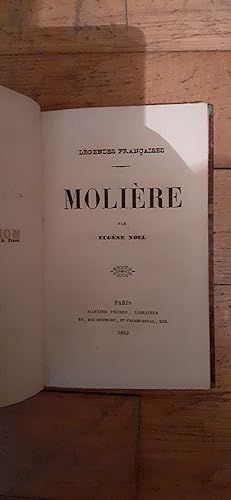 Seller image for MOLIERE. for sale by Librairie Sainte-Marie