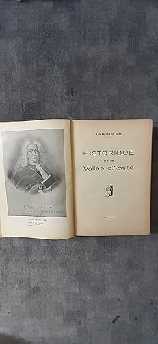 Seller image for HISTORIQUE DE LA VALLE D AOSTE. for sale by Librairie Sainte-Marie