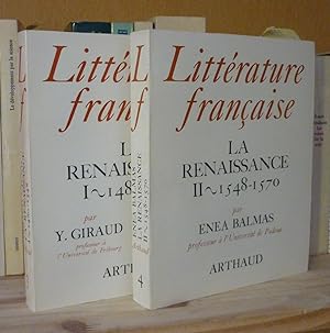 Littérature Française: La Renaissance, Paris, Arthaud, 1972-1974.