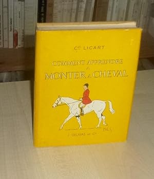Comment apprendre à monter à cheval, illustrations in texte de Jean Moreau de Tours, couverture d...