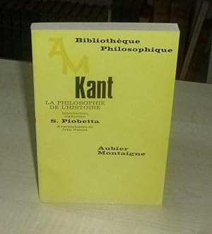 La philosophie de l'histoire, introduction traduction S. Piobetta, Paris, Aubier Montaigne.