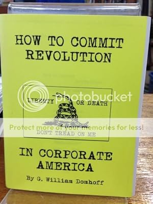 Imagen del vendedor de How to Commit Corporate Revolution by G. William Domhoff a la venta por Last Word Books