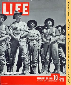 Life Magazine February 24, 1941 - Volume 10, Number 8 - Cover: Anzac Conquerors