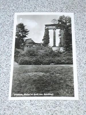AK Potsdam. Ruine im Park von Sanssouci