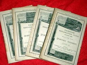 Immagine del venditore per Palestine Exploration Fund Quarterly Statement Jan to Oct 1907. A Society for the Investigation of the Archaeology,Topography,Geology,Physical Geography, of Holy Land. ALL 4 ISSUES Jan, April, July, Oct. venduto da Tony Hutchinson