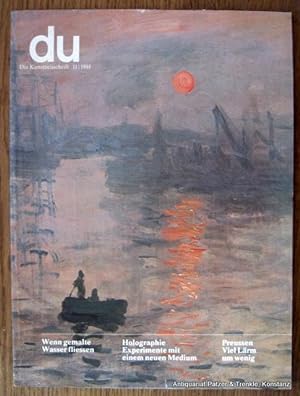 Themenheft (Nr. 488) der Zeitschrift DU. Zürich, Conzett + Huber, November 1981. 4to. Mit zahlrei...