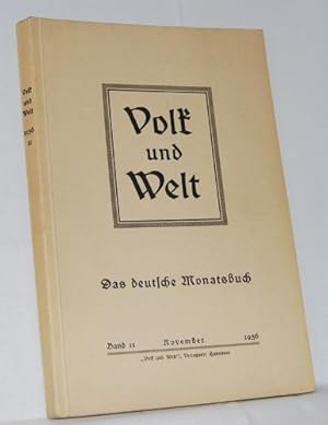 Volk und Welt. Das deutsche Monatsbuch. Band 11, November 1936.