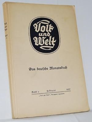 Volk und Welt. Das deutsche Monatsbuch. Band 2, Februar 1937.