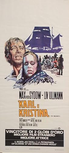 Karl e Kristina. (The Emigrants). Italian Film Poster.