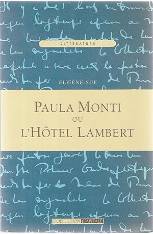 Image du vendeur pour Paula Monti ou l'Htel lambert mis en vente par dansmongarage