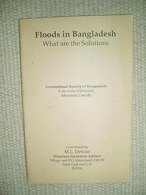 Seller image for Floods in Bangladesh : What Are the Solutions .,. for sale by Expatriate Bookshop of Denmark