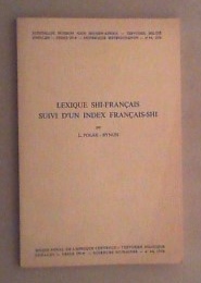Lexique Shi-Francais suivi d'un index Francais-Shi.