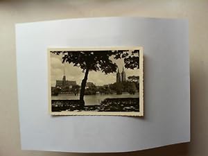 Breslau, Oderpromenade [schwarz-weiß-Postkarte]