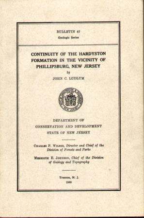 Immagine del venditore per CONTINUITY OF THE HARDSTON FORMATION IN THE VICINITY OF PHILLIPSBURG, N.J. Bulletin 47, Geologic Series venduto da Nick Bikoff, IOBA