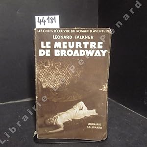 Imagen del vendedor de Le Meurtre de Broadway a la venta por Librairie-Bouquinerie Le Pre Pnard