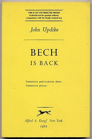 Imagen del vendedor de Bech Is Back a la venta por Between the Covers-Rare Books, Inc. ABAA