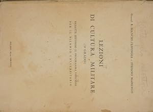 Bild des Verkufers fr Lezioni di cultura militare zum Verkauf von Antica Libreria di Bugliarello Bruno S.A.S.
