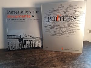 Bild des Verkufers fr Politics-Poetics. Das Buch zur documenta X. Herausgegeben von der Documenta-und Museum-Fridericianum-Veranstaltungs-GmbH. [und] Werner Stehr / Johannes Kirschenmann (Hg.): Materialien zur documenta X. Ein Reader fr Unterricht und Studium. 2 Bnde. Aus dem Englischen von Manfred Allie. zum Verkauf von Antiquariat Langguth - lesenhilft