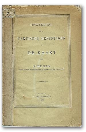 Imagen del vendedor de Opwekking tot de taktische oefeningen op de kaart. a la venta por Librarium of The Hague