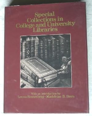 Bild des Verkufers fr Special Collections in College and University Libraries zum Verkauf von Canford Book Corral