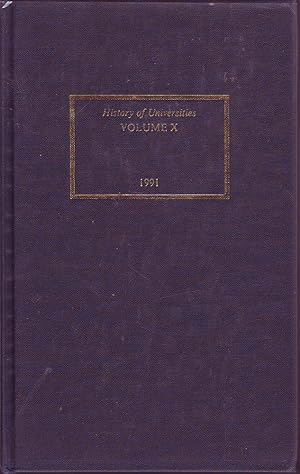 Histories of Universities: Volume X