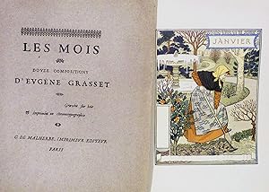 Les Mois Douze Compositions D'Eugene Grasset graves fur bois & imprimes en chromotypographie