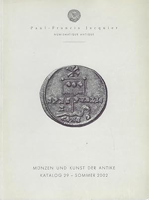 Image du vendeur pour Mnzen und Kunst der Antike. Katalog 29, Sommer 2002 mis en vente par Librairie Archaion