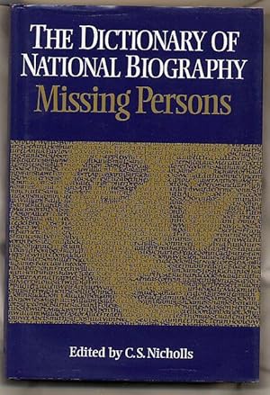 Image du vendeur pour The Dictionary of National Biography Missing Persons mis en vente par Little Stour Books PBFA Member
