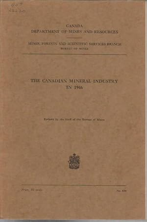 Image du vendeur pour The Canadian Mineral Industry in 1946 mis en vente par Bookfeathers, LLC