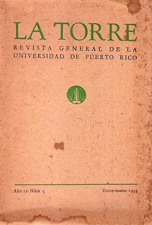 Immagine del venditore per LA TORRE - No. 5 - Ao II, enero marzo de 1954 venduto da Buenos Aires Libros