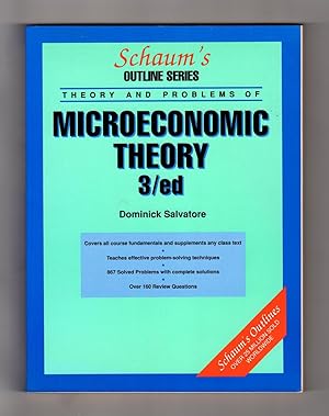 Theory and Problems of Microeconomic Theory (Schaum's Outline Series). Examination Copy.