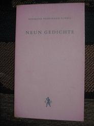 Seller image for Neun Gedichte for sale by Alte Bcherwelt