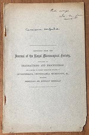 Image du vendeur pour IV Mycetozoa. Cornuvia Serpola A Species New To Britain Read October 17 1906 Reprinted From The Journal Of The Royal Microscopal Society WITH COMPS JOS M COON. EXTREMELY SCARCE mis en vente par Deightons