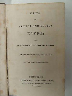 Seller image for View Of Ancient And Modern Egypt; With An Outline Of Its Natural History for sale by Kennys Bookstore