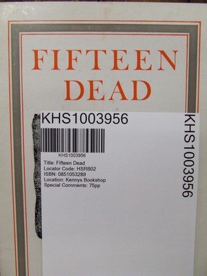 Seller image for Fifteen Dead for sale by Kennys Bookstore