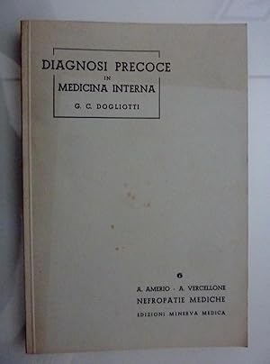 Seller image for DIAGNOSI PRECOCE IN MEDICINA INTERNA, 5 - DIAGNOSI DELLA TUBERCOLOSI" for sale by Historia, Regnum et Nobilia