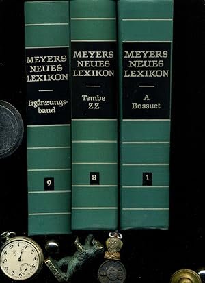 Meyers Neues Lexikon in 9 Bänden . Band 1 - 8 = A-Z sowie der Ergänzugsband, Band 9. Mit zahlreic...