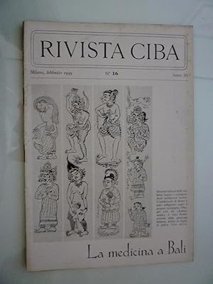 Seller image for RIVISTA CIBA Milano, Febbraio 1949 N. 16 Anno III - LA MEDICINA DI BALI" for sale by Historia, Regnum et Nobilia