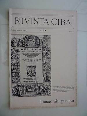 Seller image for RIVISTA CIBA Basilea, Maggio 1948 n. 11 Anno II - L'ANATOMIA GALENICA" for sale by Historia, Regnum et Nobilia