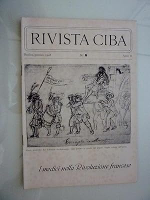 Seller image for RIVISTA CIBA Basilea, Gennaio 1948 n. 8 Anno II - I MEDICI NELLA RIVOLUZIONE FRANCESE" for sale by Historia, Regnum et Nobilia