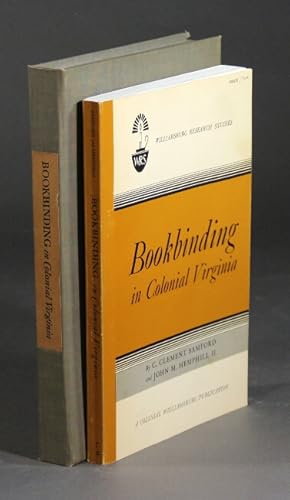 Seller image for Bookbinding in colonial Virginia for sale by Rulon-Miller Books (ABAA / ILAB)