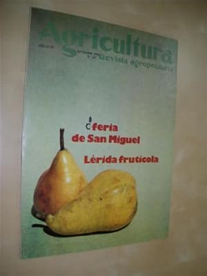 Imagen del vendedor de AGRICULTURA. REVISTA AGROPECUARIA. N557. SEPTIEMBRE 1978. FERIA DE SAN MIGUEL. LRIDA FRUTCOLA a la venta por LIBRERIA TORMOS