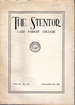 Seller image for The Stentor (Lake Forest College) Volume XIX. No. 10: December 15, 1904 for sale by Dorley House Books, Inc.