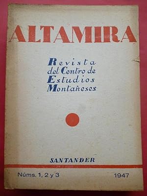 Immagine del venditore per ALTAMIRA. Revista de Estudios Montaeses. Nms. 1, 2 y 3. 1947. venduto da Carmichael Alonso Libros